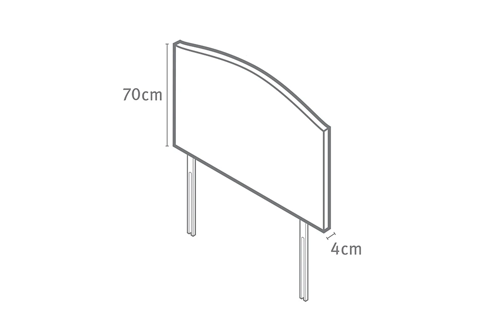 Silentnight Selene Headboard, Superking, Slate Grey 9 Silentnight Selene Headboard, Superking, Slate Grey - Image 7