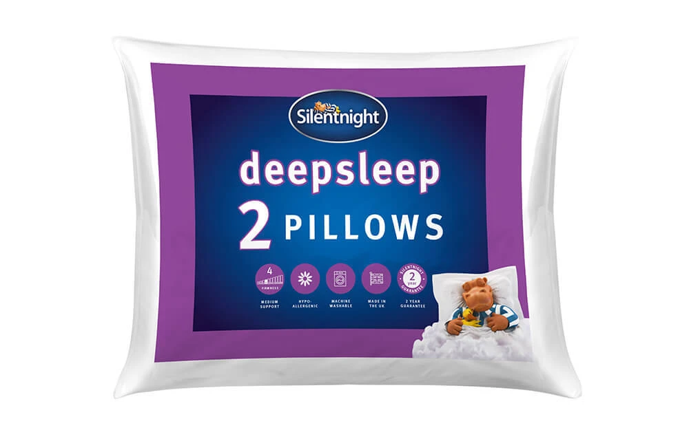Silentnight Deep Sleep Pillow Pair, Standard Pillow Size 3 Silentnight Deep Sleep Pillow Pair, Standard Pillow Size