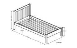Silentnight Hayes White Wooden Bed Frame, King Size 15 Silentnight Hayes White Wooden Bed Frame, King Size -Bedding Specialty Store silentnight hayes bed frame single dimensions