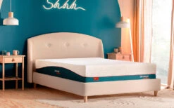 Silentnight Just Serene 2000 Pocket Hybrid Mattress, Superking 12 Silentnight Just Serene 2000 Pocket Hybrid Mattress, Superking -Bedding Specialty Store silentnight just serene mattress undressed lifestyle angle