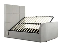 Somerton Grey Upholstered TV King Size Bed Frame Only -Bedding Specialty Store somerton no mattress open new