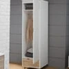 Stockholm White Single Wardrobe -Bedding Specialty Store stockholmsinglerobe2cropped