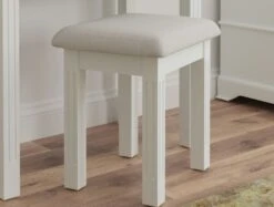 Tilly White Dressing Table Stool