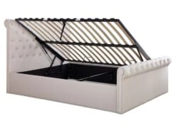 Chesterfield Off White Upholstered Ottoman Bed Frame -Bedding Specialty Store time 4 sleep 6.07.2363383new 1