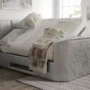 Copenhagen Upholstered Ottoman TV Bed Frame - Silver Crush -Bedding Specialty Store time4sleep copenhagen laike 3new