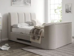 Copenhagen Upholstered Ottoman TV Bed - Shell -Bedding Specialty Store time4sleep copenhagen shell new 2