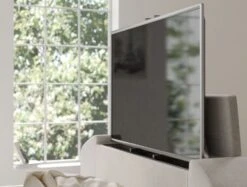 Copenhagen Upholstered Ottoman TV Bed - Shell -Bedding Specialty Store time4sleep copenhagen shell tv detai new l