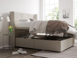 Jane Upholstered Ottoman Base & Headboard Only -Bedding Specialty Store trebla flaxnew 39