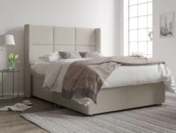 Jane Upholstered Ottoman Base & Headboard Only -Bedding Specialty Store trebla flaxnew 40