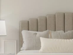 Quinn Strutted Upholstered Headboard -Bedding Specialty Store trebla flaxnew1 1