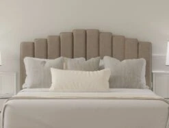 Quinn Strutted Upholstered Headboard -Bedding Specialty Store trebla stonenew 38