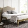 Lyon Trebla Stone Upholstered Oak Bed Frame - LFE - Bed Frame Only -Bedding Specialty Store trebla stonenew 44