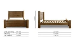 Plank Wooden Bed Frame LFE -Bedding Specialty Store wooden bed sizes resized 1 2